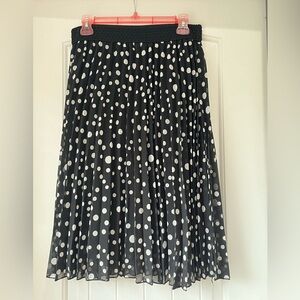 Metro Wear Black Polka Dot Shirt Size Large